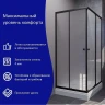 Душевой уголок ARAGUT Бетта-БВ 90х90 Щ0000067941 с поддоном профиль Черный матовый стекло матовое
