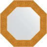 Зеркало Evoform Octagon 61х61 BY 7350 в багетной раме - Чеканка золотая 90 мм стекло