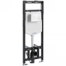 Инсталляция WasserKRAFT Alme 15TLT.010.ME.WH01 для унитаза с Белой клавишей смыва нержавеющая сталь