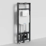 Инсталляция WasserKRAFT Alme 15TLT.010.ME.WH01 для унитаза с Белой клавишей смыва нержавеющая сталь