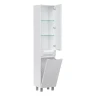 Шкаф пенал Equil Corner 40 pnCRNR40.KZ-06 с бельевой корзиной цвет Белый