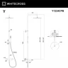 Душевая система Whitecross Y copper brushed Y1234CPB с термостатом цвет Медь брашированная