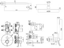 Комплект смесителей Paffoni Light KITLIG018NO006 Черный матовый латунь