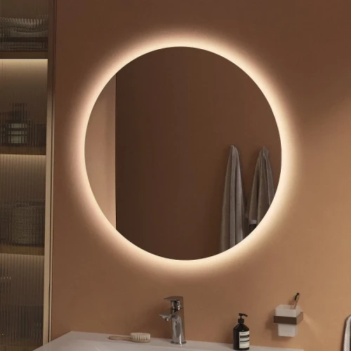 Зеркало BelBagno 80 SPC-INT-800-LED с подсветкой круглое стекло