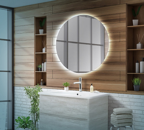 Зеркало BelBagno 80 SPC-INT-800-LED с подсветкой круглое стекло