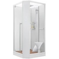 Душевая кабина Orans SR-89101LS White LH 100x100 L 89101LWLH с паром и гидромассажем