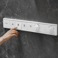Смеситель для душа Hansgrohe RainSelect 15382700 с термостатом Белый матовый латунь встраиваемый