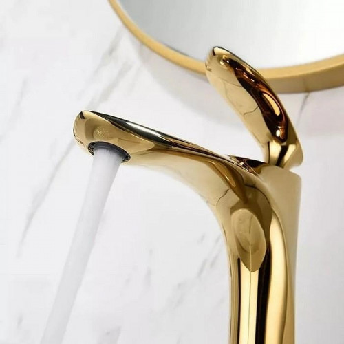 Смеситель для раковины Grocenberg GB2001GO Золото