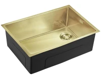 Кухонная мойка Emar PVD 66 EMB-660(UN) PVD цвет Matt Gold