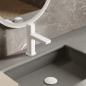 Смеситель для раковины WasserKRAFT Saale 9503 Белый матовый латунь