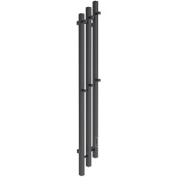Электрический полотенцесушитель Melodia della vita Etude Cascade Ferrum 120х15 П3 MTRECF12015bk Черный