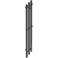 Электрический полотенцесушитель Melodia della vita Etude Cascade Ferrum 120х15 П3 MTRECF12015bk Черный