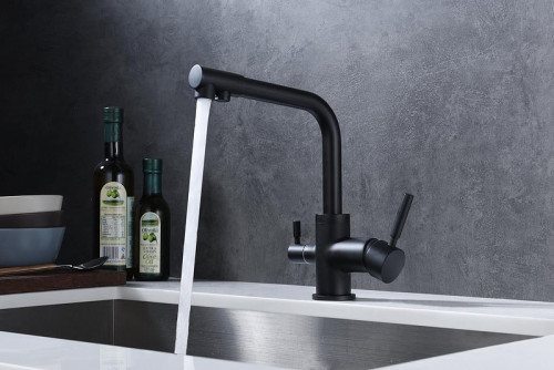 Смеситель для кухни Emar Steel ЕС - 3003N цвет Black