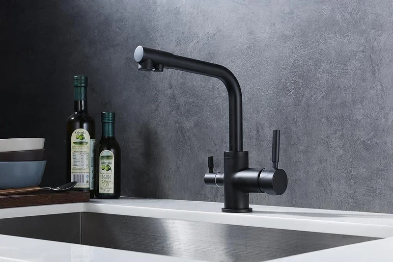 Смеситель для кухни Emar Steel ЕС - 3003N цвет Black