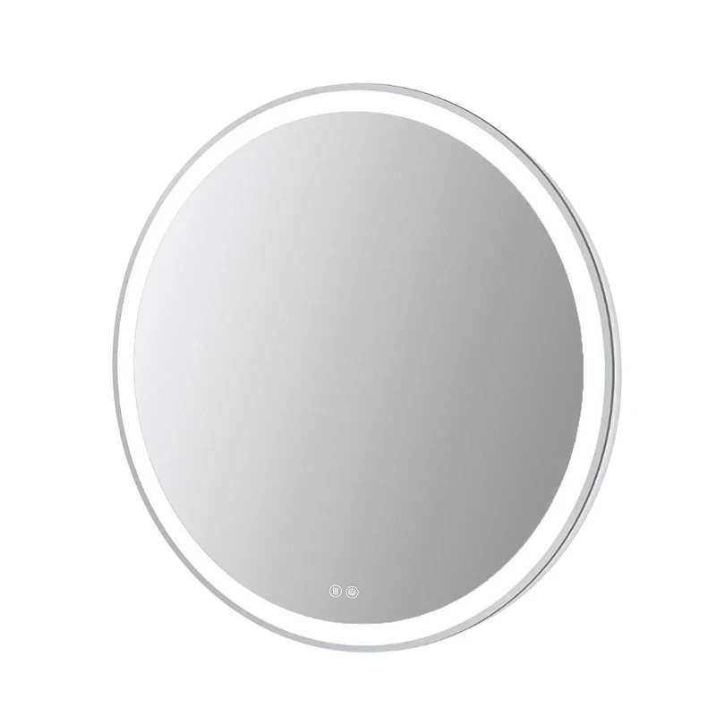 Зеркало Azario Юлия 80 АZ-LED013025 с подсветкой цвет Хром глянцевый с сенсорным выключателем
