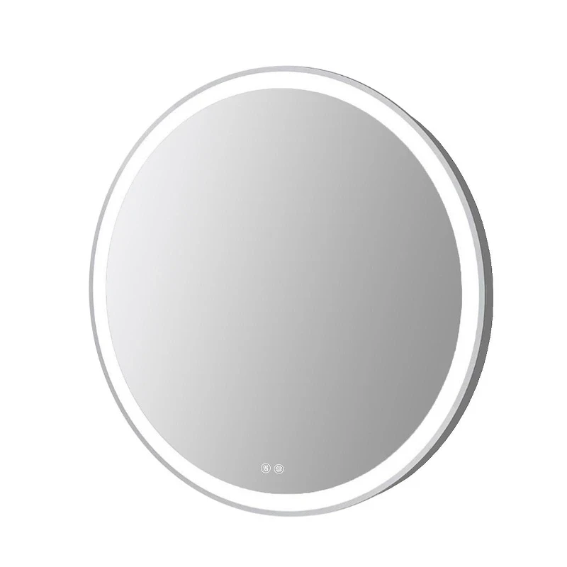 Зеркало Azario Юлия 80 АZ-LED013025 с подсветкой цвет Хром глянцевый с сенсорным выключателем