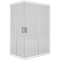 Душевой уголок Melodia della vita Square 120х80 MCNSQ12080TWt профиль Белый стекло прозрачное