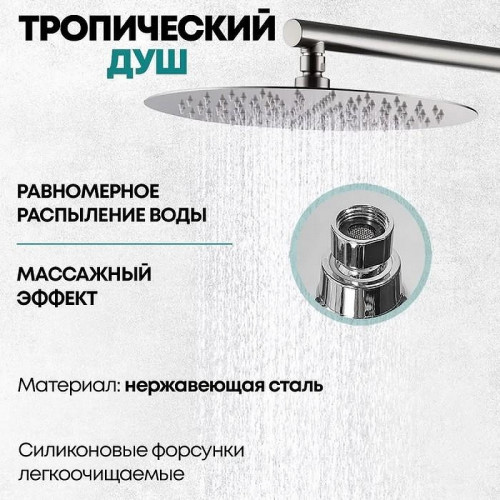 Душевая система Grocenberg GB5001NK никель