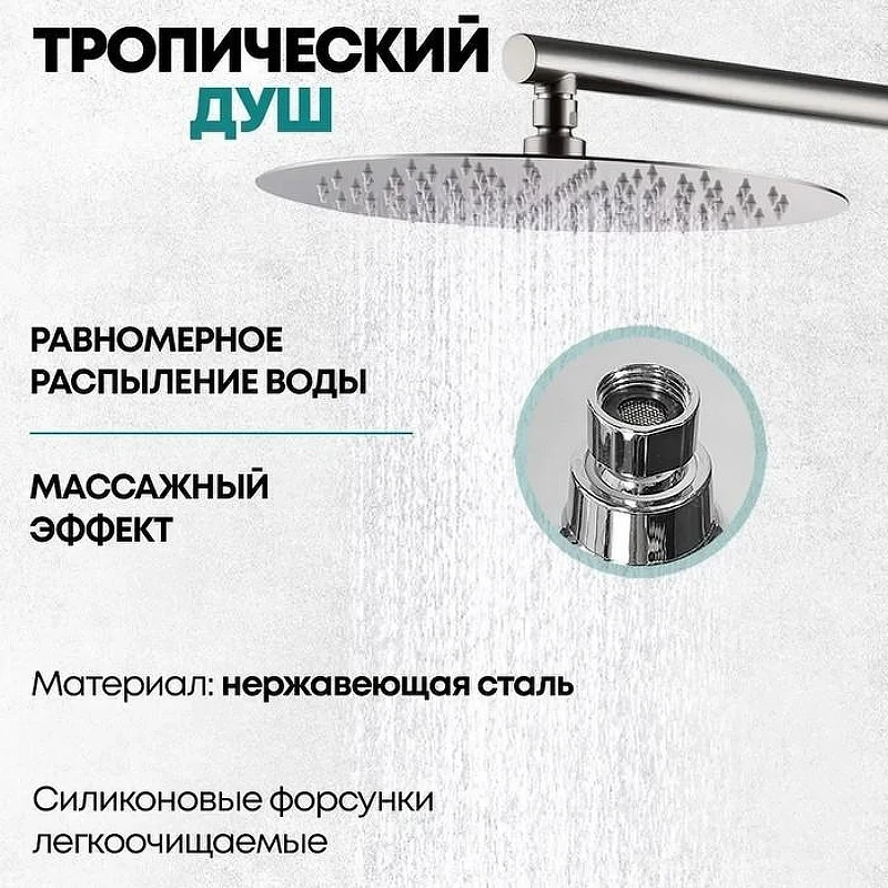 Душевая система Grocenberg GB5001NK никель