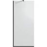 Душевая перегородка Timo TP-890/03F-8 890x1950 T08 в узком профиле Черный стекло матовое
