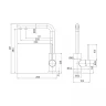 Смеситель для кухни Iddis Rule RULSTLFi05 Сталь нержавеющая сталь