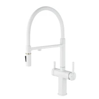 Смеситель для кухни Rose R358C цвет Белый