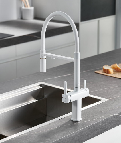 Смеситель для кухни Rose R358C цвет Белый