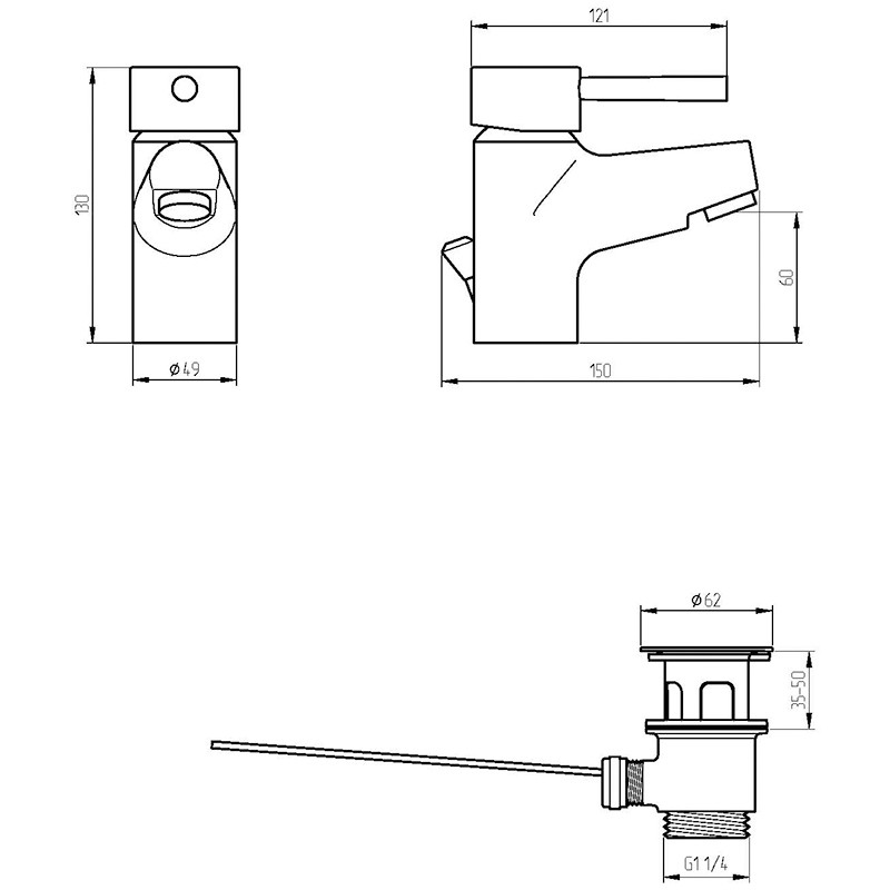 Смеситель для раковины Veragio Largenta VR.LGT-1810.CR