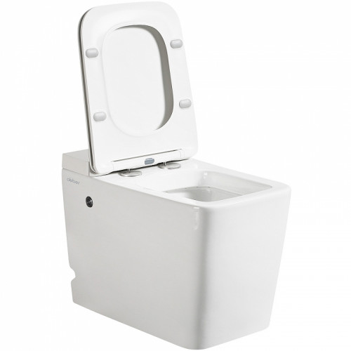 Унитаз Abber Rechteck AC1212P приставной с сиденьем Микролифт фаянс приставной