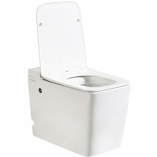 Унитаз Abber Rechteck AC1212P приставной с сиденьем Микролифт фаянс приставной