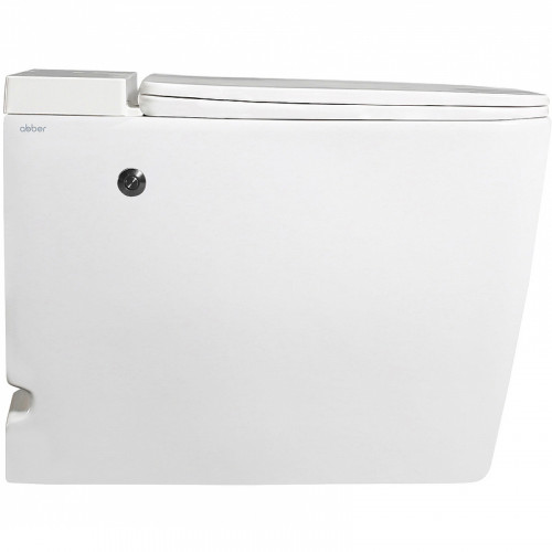 Унитаз Abber Rechteck AC1212P приставной с сиденьем Микролифт фаянс приставной