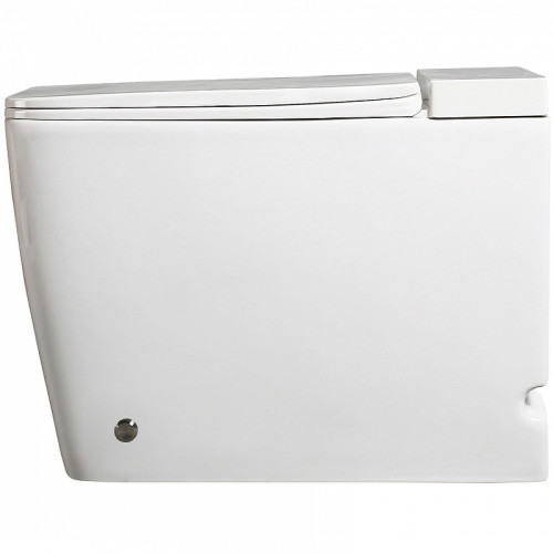 Унитаз Abber Rechteck AC1212P приставной с сиденьем Микролифт фаянс приставной