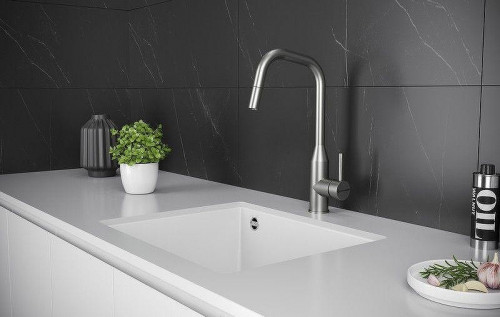 Смеситель для кухни KUCHENSTERN FILA-S 411SS40 цвет Нержавеющая сталь