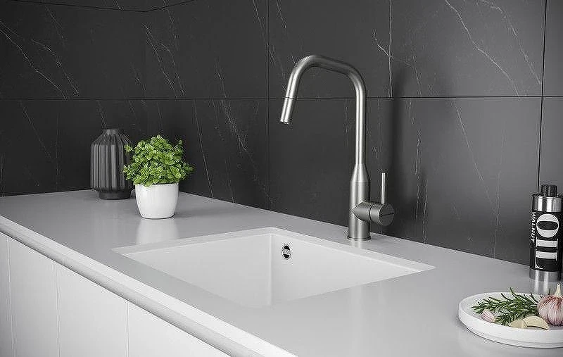 Смеситель для кухни KUCHENSTERN FILA-S 411SS40 цвет Нержавеющая сталь