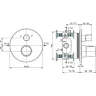 Душевая система Ideal Standard Ceratherm T100 A7573XG с термостатом Черная матовая