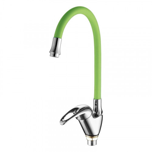 Смеситель для кухни Fashun A4403+A7251 цвет Хром Зеленый