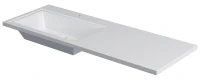 Раковина Stella Polar Мадлен 140 L SP-00002027 с местом под стиральную машину цвет Белый