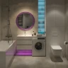 Раковина Stella Polar Мадлен 140 L SP-00002027 с местом под стиральную машину цвет Белый