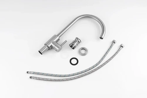 Смеситель для кухни Knotlor Streamline SS-01 цвет Матовая сталь