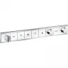 Смеситель для душа Hansgrohe RainSelect 15358400 с термостатом Белый Хром латунь встраиваемый