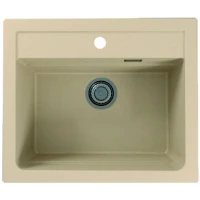 Кухонная мойка Alveus Granital Atrox 30 Terra G22 590x500 1131993 Песчаная искусственный камень (литьевой мрамор) встраиваемая сверху, встраиваемая снизу