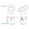 Кухонная мойка Alveus Granital Atrox 30 Terra G22 590x500 1131993 Песчаная искусственный камень (литьевой мрамор) встраиваемая сверху, встраиваемая снизу