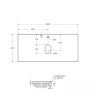 Столешница под раковину BelBagno 100 KEP-100-MCO Marmo Crema Opaco искусственный камень (литьевой мрамор)