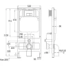 Комплект унитаза с инсталляцией WeltWasser BAMBERG 525 + ERLENBACH 004 GL-WT + BAMBERG BL 10000010367 цвет Белый глянцевый с сиденьем Микролифт и клавишей смыва цвет Черный
