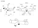 Смеситель для ванны Sancos Этна (Etna) SC9038GG цвет Вороненая сталь