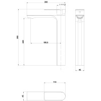Смеситель для раковины beWash Purify BVMM0BH500 Хром латунь