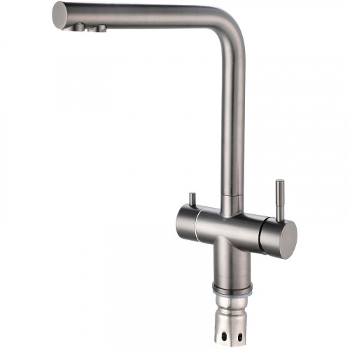 Смеситель для кухни Ростовская Мануфактура Сантехники SUS127PVD-017F-015 Нержавеющая сталь нержавеющая сталь