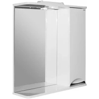 Зеркало со шкафом Mixline Этьен 65 R 529940 с подсветкой Белое