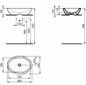 Раковина-чаша Ideal Standard Strada 60 K078401 Euro White фарфор накладная