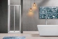 Душевая дверь Vincea Garda 90 VDB-1G900CL профиль Хром стекло прозрачное